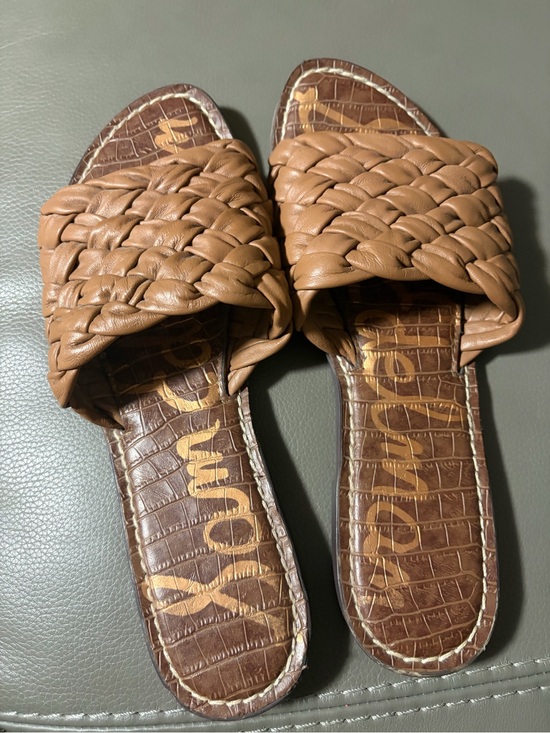 Sam Edelman Shoes - SAM EDELMAN WOMEN'S GRIFFIN WOVEN SLIDE SANDALS.